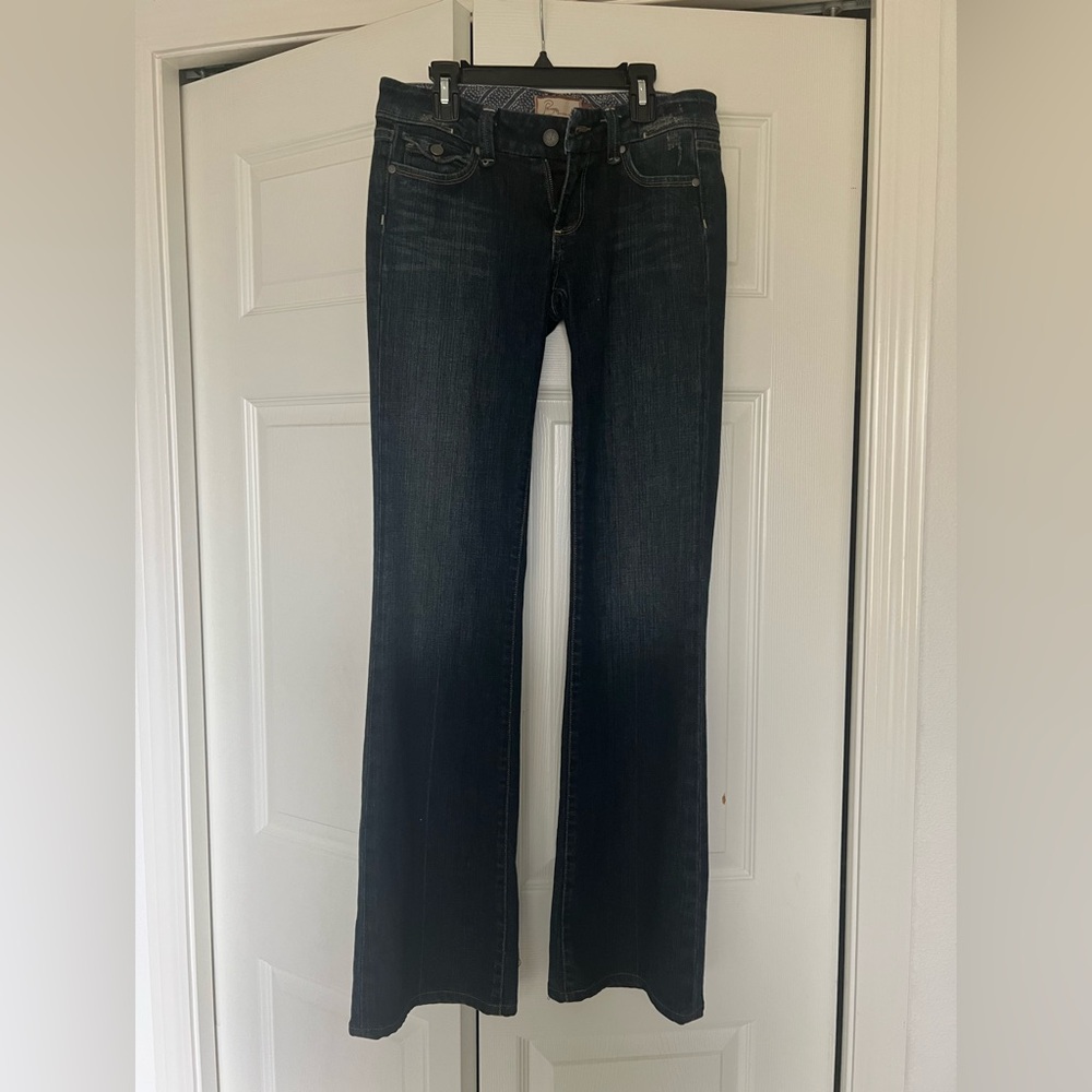 EUC Paige Denim Low Rise Y2K Pico Boot Cut Jeans